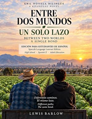 Cover of Between Two Worlds: A Single Bond, a bilingual novel by Lewis Barlow